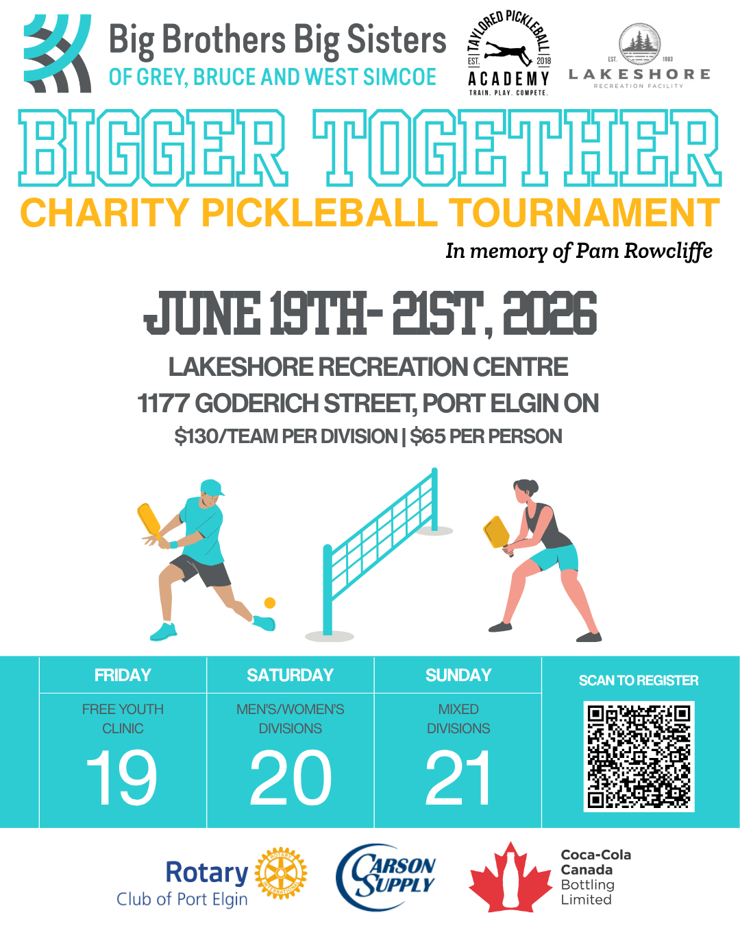 4th Annual Bigger Together Charity Pickleball Tournament